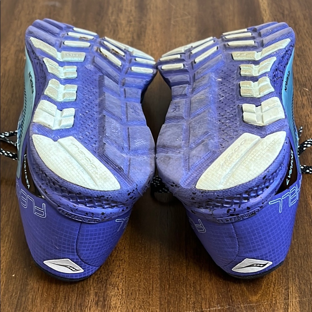 Saucony Kinvara 7 Purple Turquoise Running Shoes  Everun Flexshell Women’s SZ 12 - Picture 14 of 14